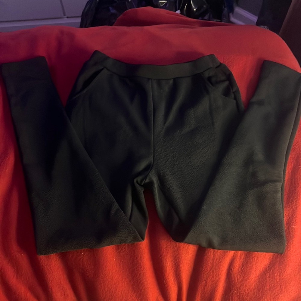 SHEIN black slant pocket pants size petite xs